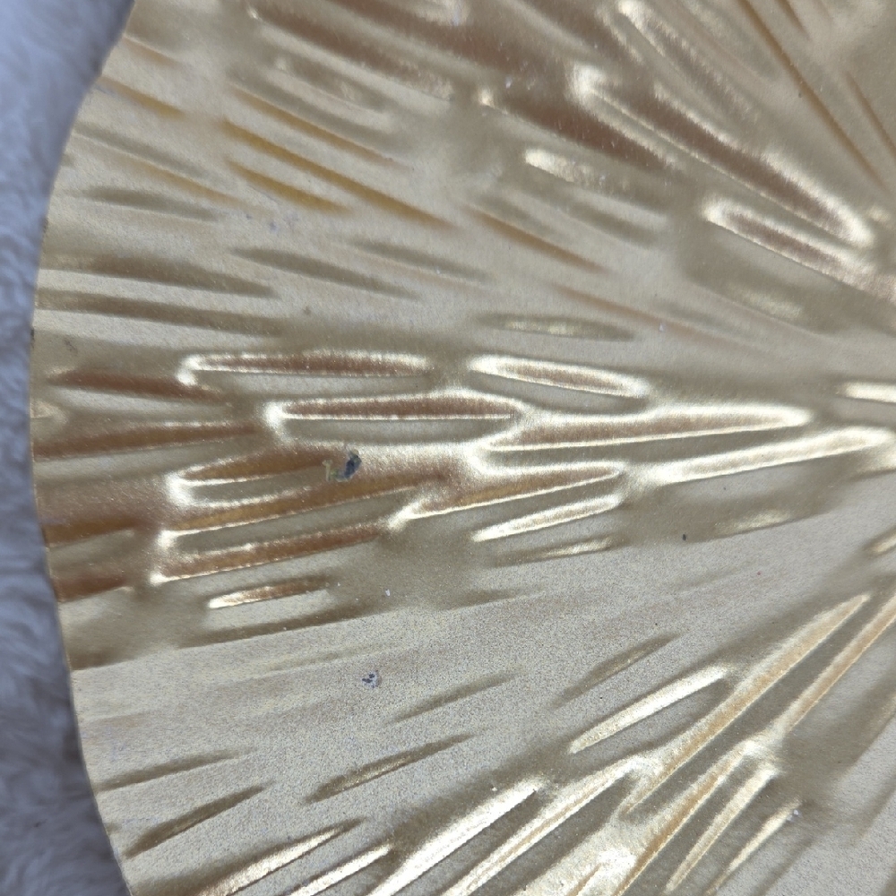 Radiant Gold Textured Shell Wall Art Set - Picture 7 of 7